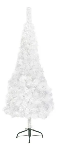 Producto Árbol De Navidad Tronador Slim Blanco 1.50mts Base Metal Imagen