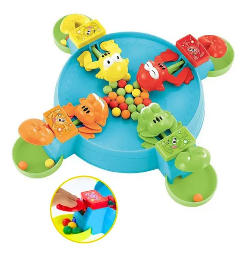 Producto Juego De Mesa Ranitas Glotonas 707 Games Destrezas Atrapa Pelotas Imagen