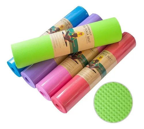 Producto Yoga Mat 6 Mm Colchoneta Pilates Fitness Antideslizante Imagen