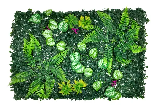 Producto Jardín Vertical Cesped Artificial Flores Muro Verde 40x60cm Imagen