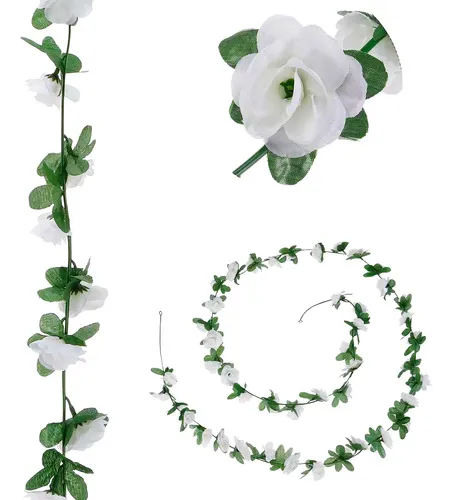 Producto Flores Artificiales Guirnalda Guía De Rosa Enredadera 2.4m Imagen