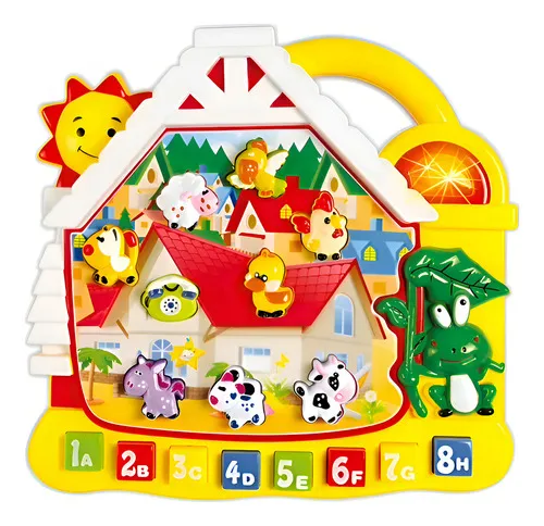 Producto Piano Infantil Organo Musical Educativo Aprendizaje Animales Color Amarillo Imagen