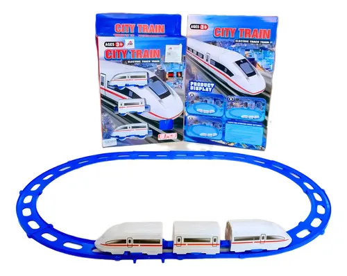 Producto Tren Bala Juguete Pista Alta Velocidad Con Vías Y Sonidos Color Blanco Imagen