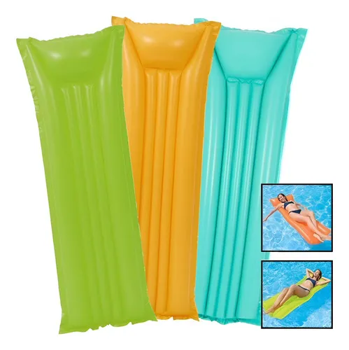 Producto Colchoneta Inflable Cama Flotador Para Pileta Agua 183x69cm Imagen