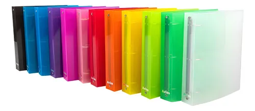 Producto Carpeta Escolar Numero 3 Transparente X5 Unidades Colores N3 Imagen