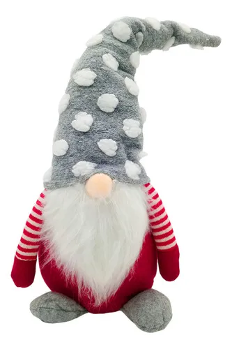 Producto Muñeco De Navidad Gnomo Adorno Navideño Decoracion Color Rojo Imagen