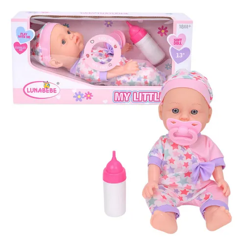 Producto Muñeca Bebote Luna Bebe Con Sonidos Y Accesorios Chupete Mamadera Imagen