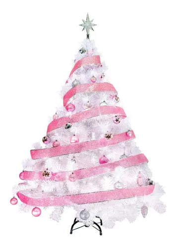 Producto Árbol Navidad Fabesa Montañes Deluxe 130 Cm Blanco Decorado Imagen