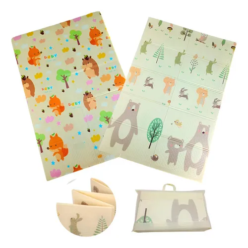 Producto Alfombra Antigolpes Plegable Bebes Reversible 120x180cm Imagen